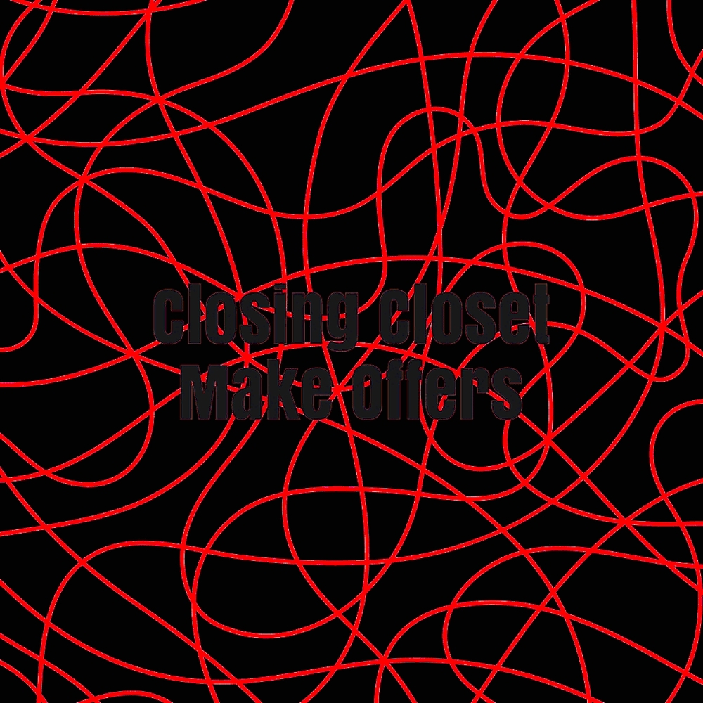 CLOSING CLOSET MAKE OFFERS